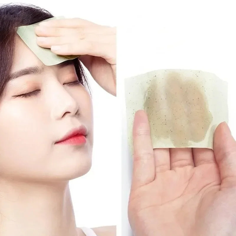 100 Sheets/pack Protable Facial Absorbent Paper Oil Control Wipes Absorbing Sheet Matcha Oily Face Blotting Matting Tissue