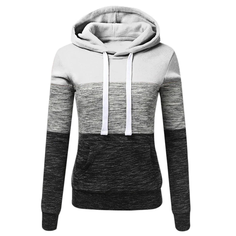 2023 New Autumn Winter Women Hoodies Sport Casual Long Sleeve Pullover Hot Sales Splicing Warm Sweatshirts High Quality Tops