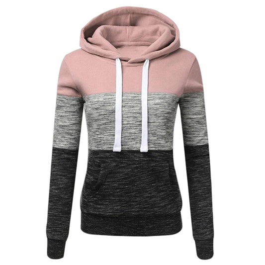 2023 New Autumn Winter Women Hoodies Sport Casual Long Sleeve Pullover Hot Sales Splicing Warm Sweatshirts High Quality Tops